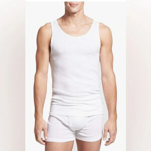 NNT 2 x Calvin Klein classic fit lightweight breathable cotton sleeveless top L